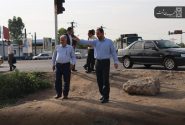 شهردار رشت در جریان بازدید از پروژه‌های ترافیکی: پیگیری میدانی شهردار رشت از پروژه های عمرانی