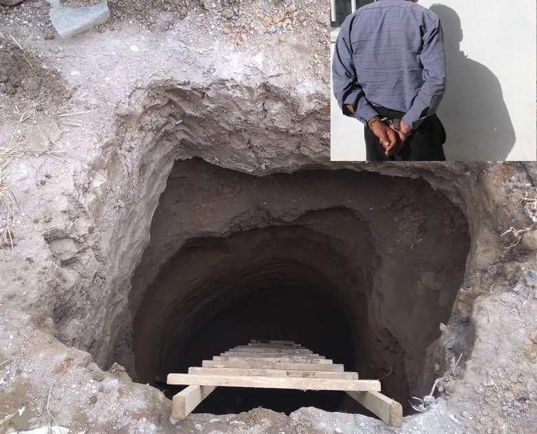 فرمانده انتظامی رودبار خبر داد: دستگیری فردی ۵۲ ساله در رودبار پس از حفر گودالی به عمق ۱۵ متر