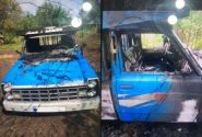 آتش زدن خودروی برادرزاده به علت اختلاف خانوادگی در رضوانشهر!